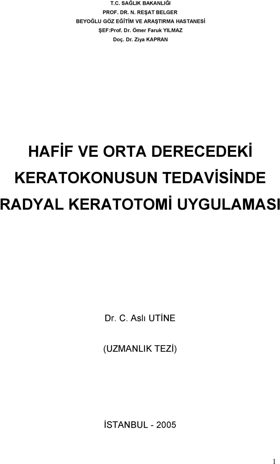 Ömer Faruk YILMAZ Doç. Dr.