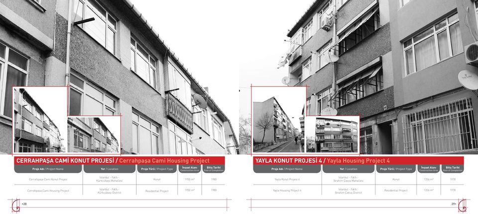 Projesi 4 İbrahim Çavuş Mahallesi 1356 m² 1978 Cerrahpaşa Cami Housing Project
