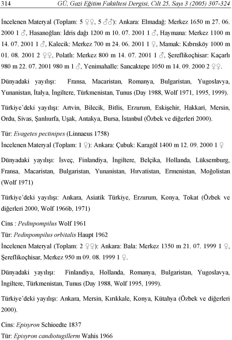 07. 2001 980 m 1, Yenimahalle: Sancaktepe 1050 m 14. 09. 2000 2.