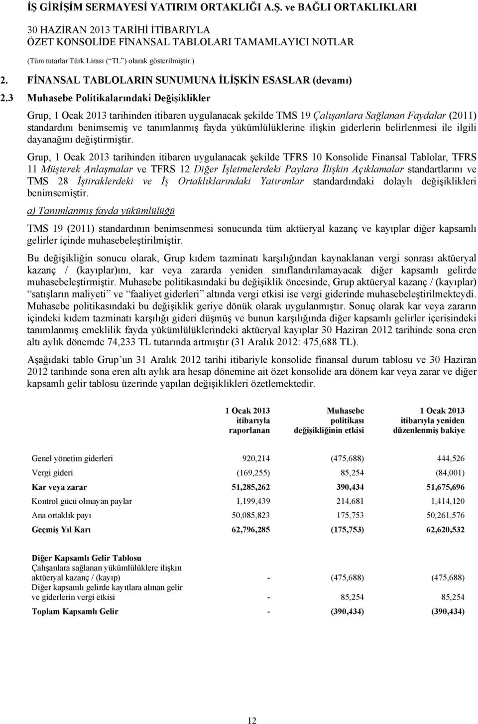 yükümlülüklerine ilişkin giderlerin belirlenmesi ile ilgili dayanağını değiştirmiştir.