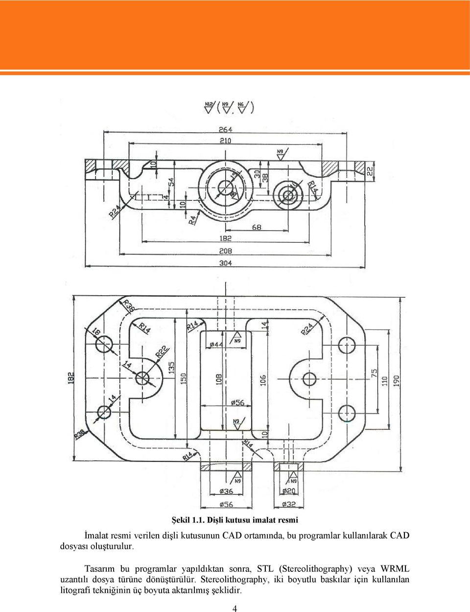 programlar kullanılarak CAD dosyası oluşturulur.