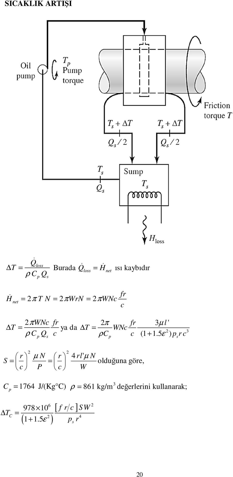 5 ε ) p r c p r µ N r 4 rl'µ N S = = olduğuna göre, c P c W C = 1764 J/(Kg C) p T =