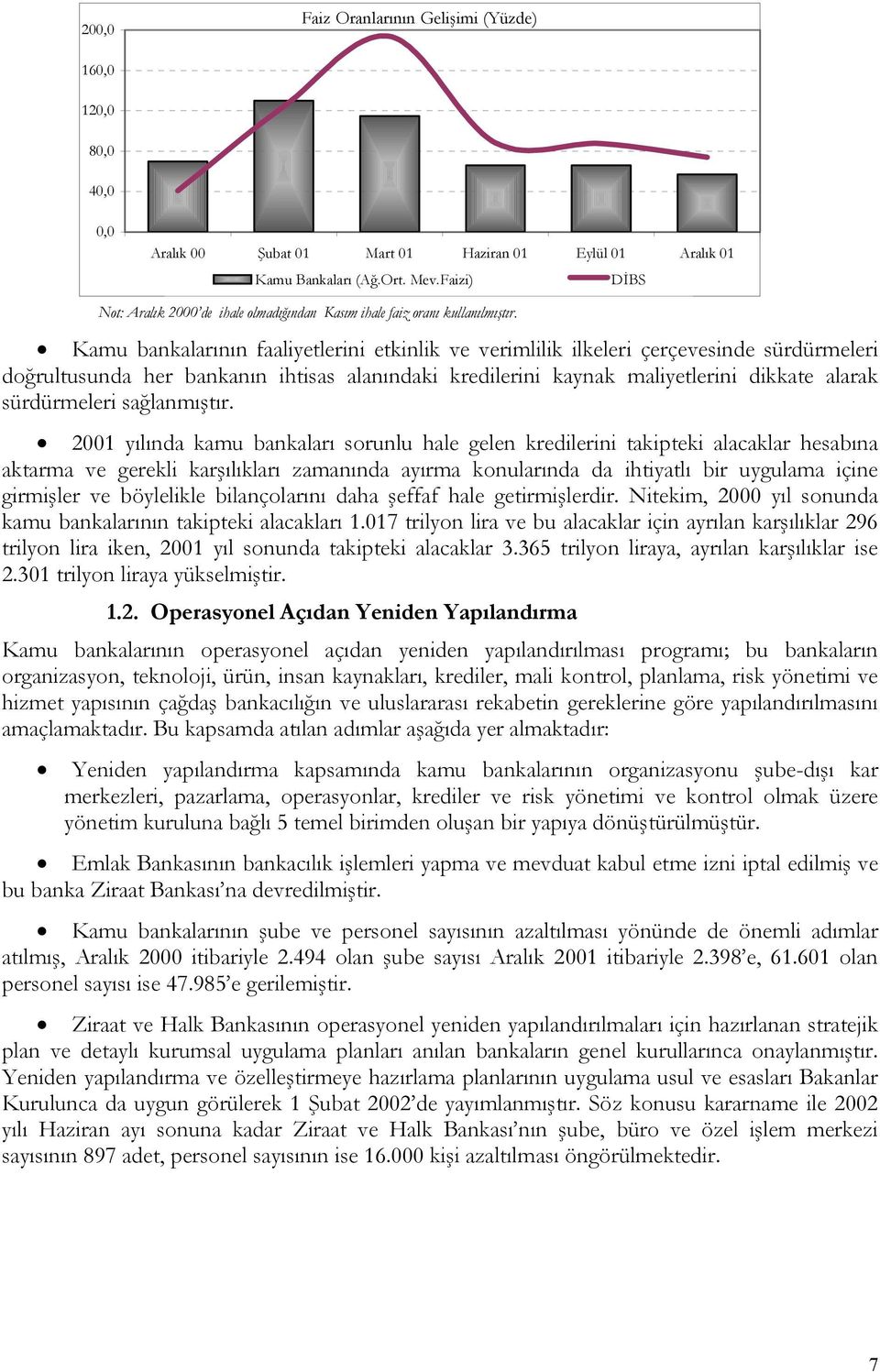 Kamu bankalarının faaliyetlerini etkinlik ve verimlilik ilkeleri çerçevesinde sürdürmeleri doğrultusunda her bankanın ihtisas alanındaki kredilerini kaynak maliyetlerini dikkate alarak sürdürmeleri