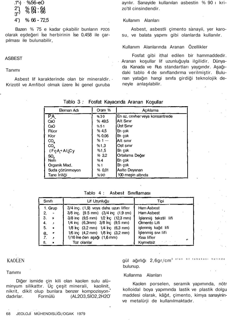 Krizotil ve Amfibol olmak üzere İki genel guruba Kullanım Alanları Asbest, asbestli çimento sanayii, yer karosu, ve balata yapımı gibi olanlarda kullanılır.