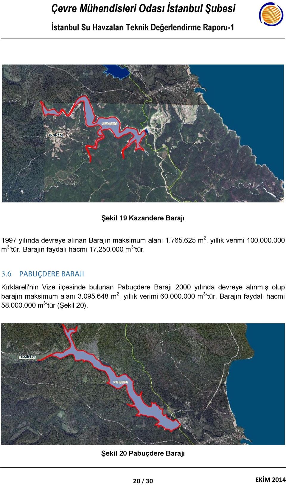 tür. Barajın faydalı hacmi 17.250.000 m 3 