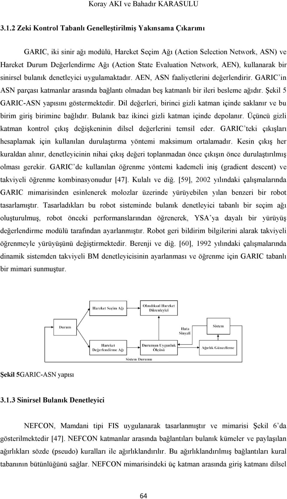 Network, AEN), kullanarak bir sinirsel bulanık denetleyici uygulamaktadır. AEN, ASN faaliyetlerini değerlendirir.