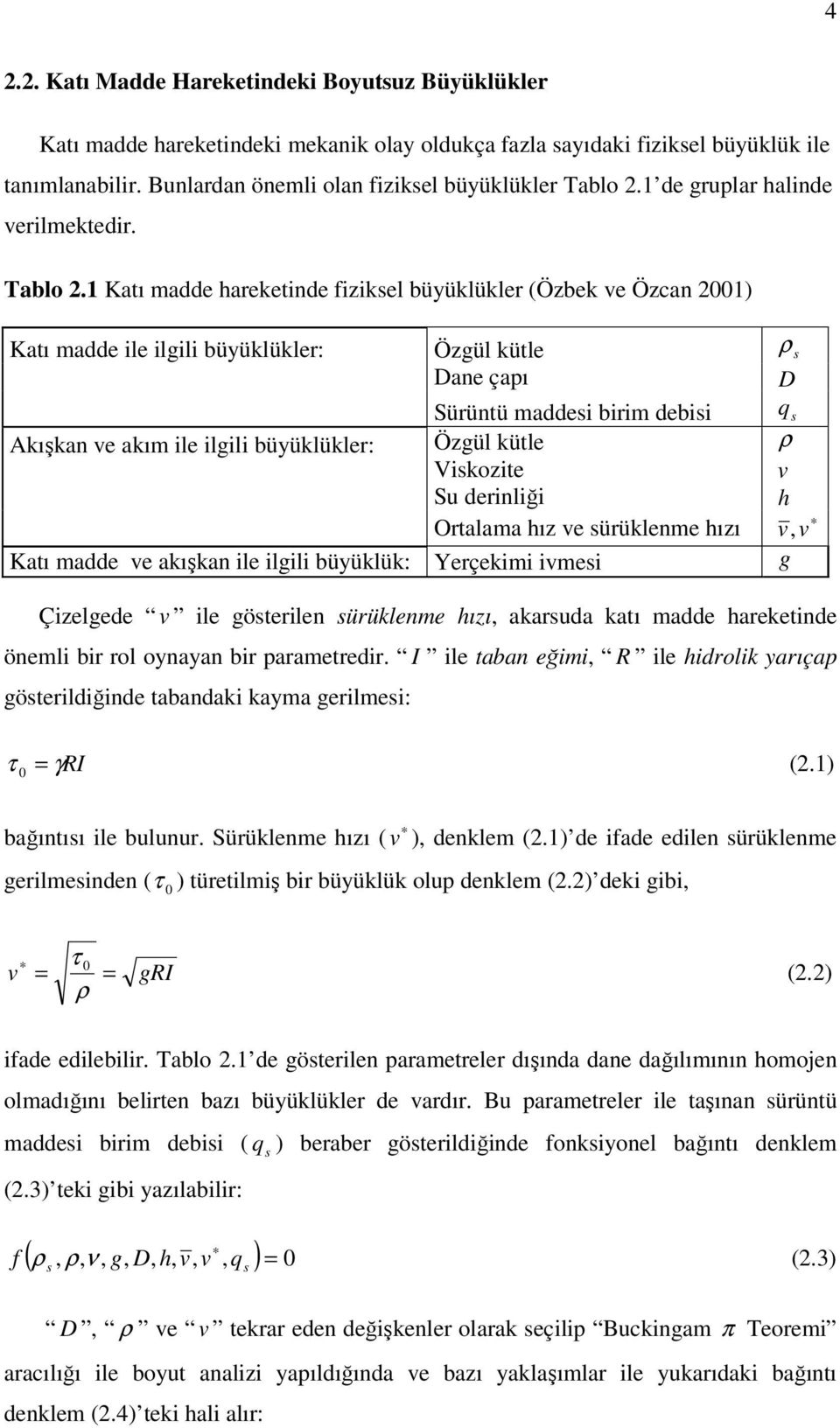 1 de gruplar halinde verilmektedir. Tablo 2.