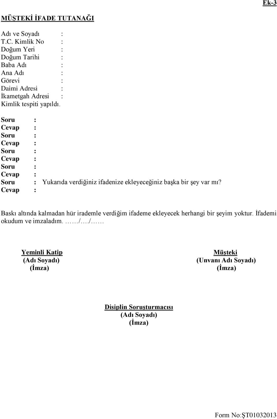 Adresi : Kimlik tespiti yapıldı.