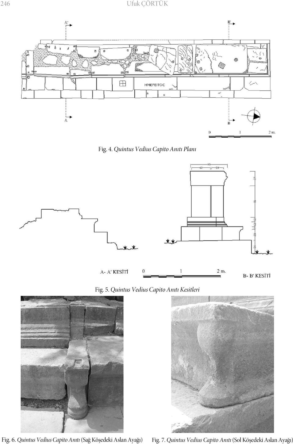 Quintus Vedius Capito Anıtı Kesitleri Fig. 6.