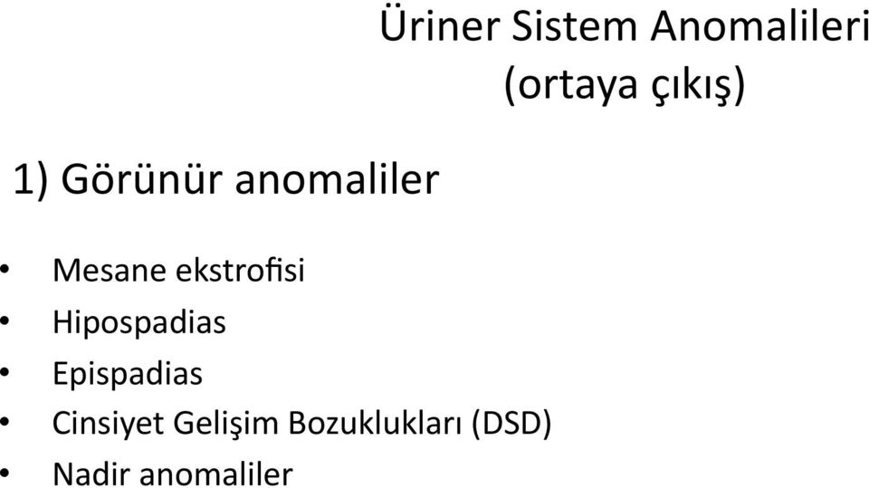 Cinsiyet Gelişim Bozuklukları (DSD)