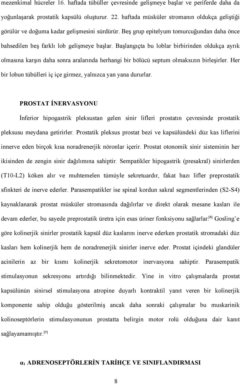 Başlangıçta bu loblar birbirinden oldukça ayrık olmasına karşın daha sonra aralarında herhangi bir bölücü septum olmaksızın birleşirler.