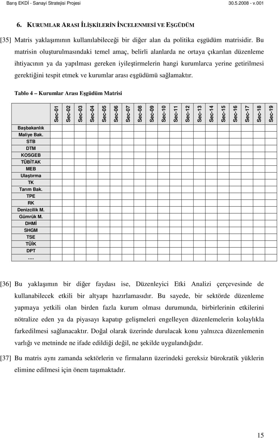 etmek ve kurumlar arası eşgüdümü sağlamaktır.