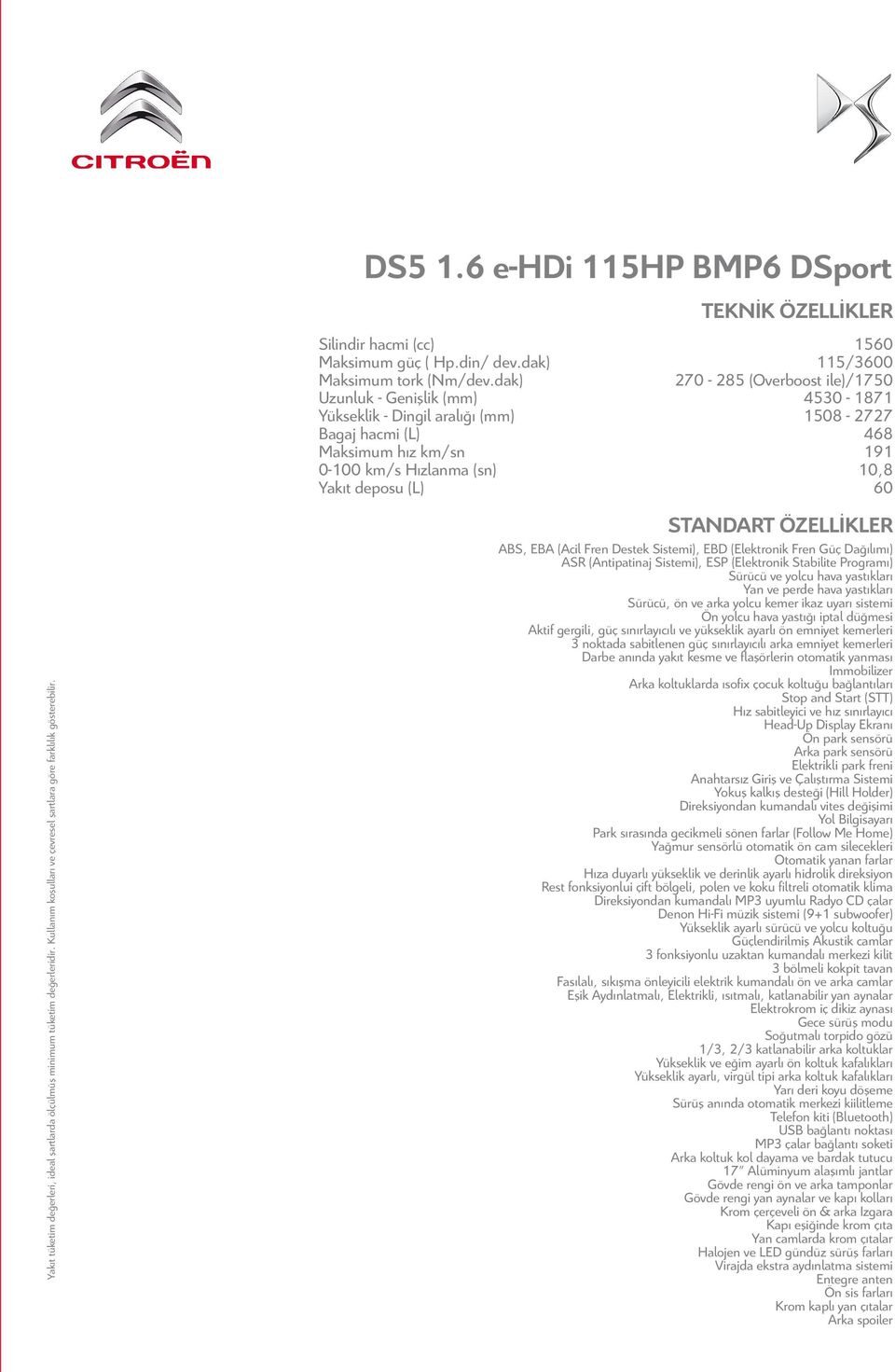 dak) 270-285 (Overboost ile)/1750 Uzunluk - Genişlik (mm) 4530-1871 Yükseklik - Dingil aralığı (mm) 1508-2727 Bagaj hacmi (L) 468 Maksimum hız km/sn 191 0-100 km/s Hızlanma (sn) 10,8 Yakıt deposu (L)