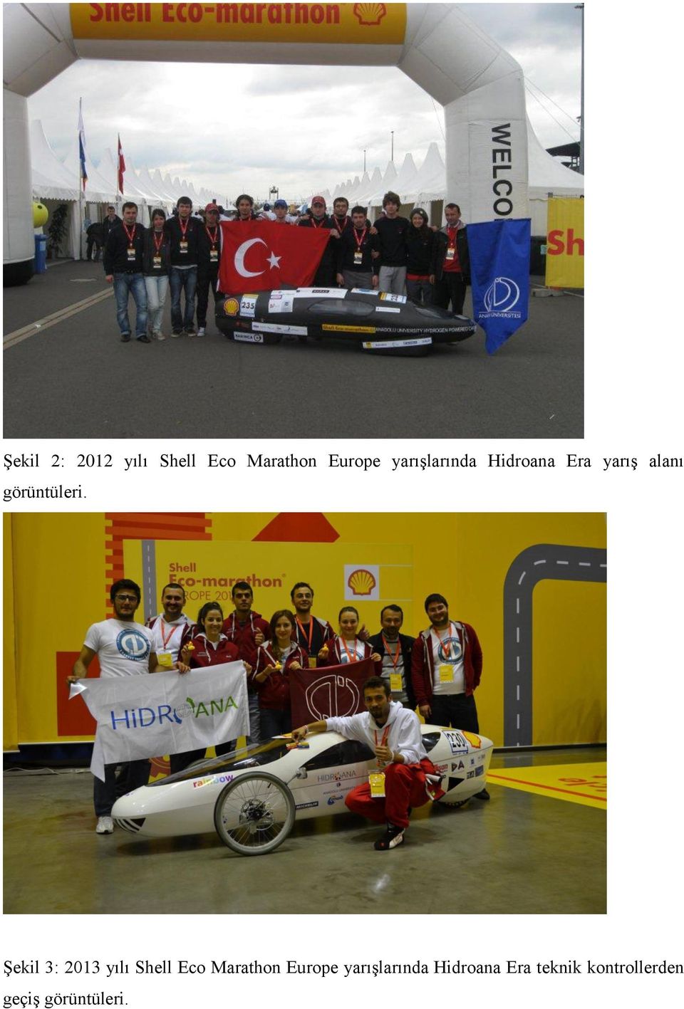 Şekil 3: 2013 yılı Shell Eco Marathon Europe