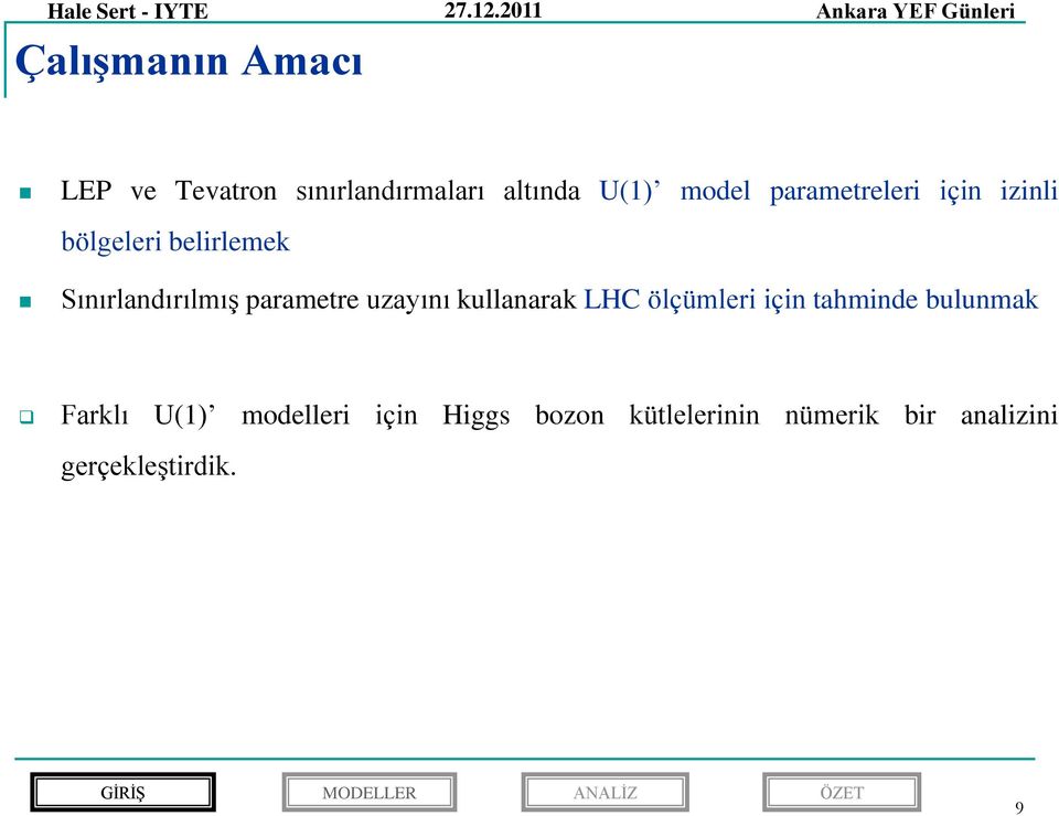 paraereleri için izinli böleleri belirleek Sınırlanırılış paraere zayını