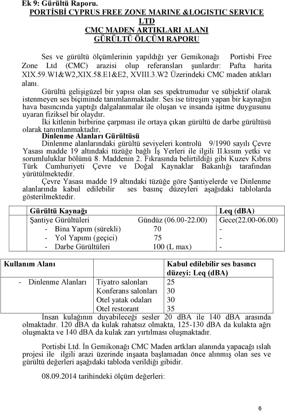 referansları şunlardır: Pafta harita XIX.59.W1&W2,XIX.58.E1&E2, XVIII.3.W2 Üzerindeki CMC maden atıkları alanı.