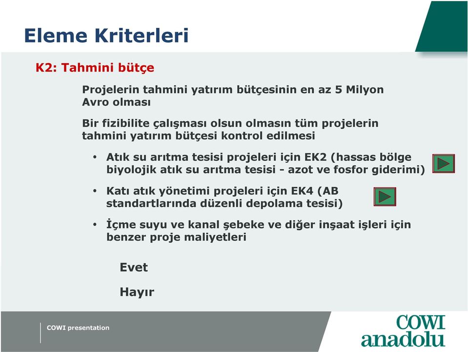 (hassas bölge biyolojik atık su arıtma tesisi - azot ve fosfor giderimi) Katı atık yönetimi projeleri için EK4 (AB