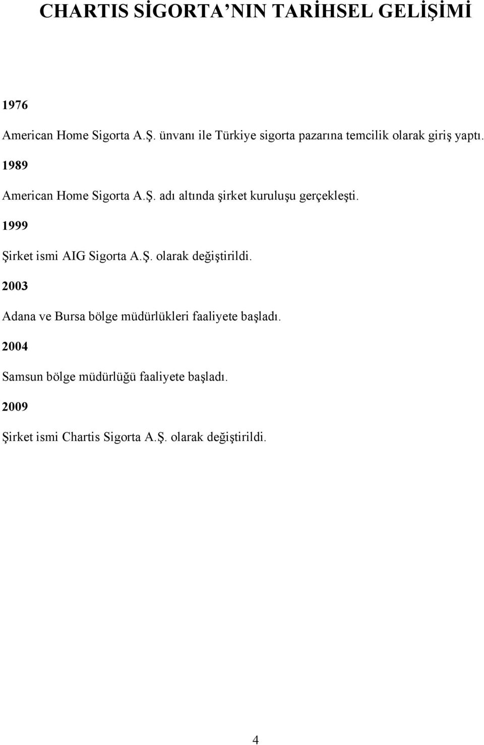 2003 Adana ve Bursa bölge müdürlükleri faaliyete başladı. 2004 Samsun bölge müdürlüğü faaliyete başladı.