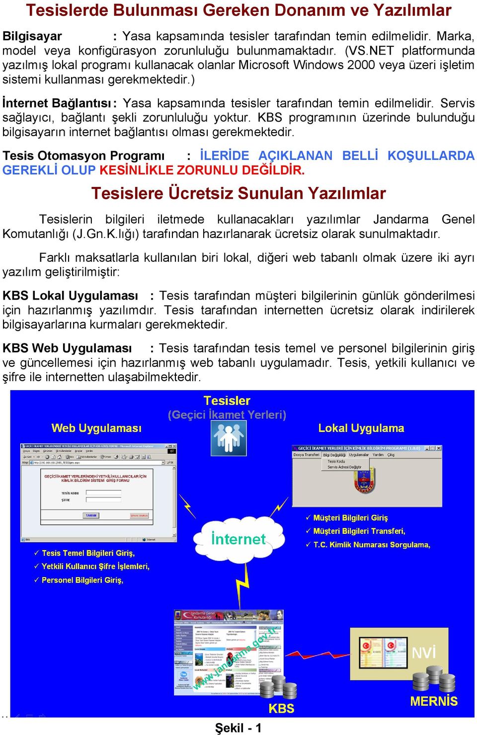 ) İnternet Bağlantısı : Yasa kapsamında tesisler tarafından temin edilmelidir. Servis sağlayıcı, bağlantı şekli zorunluluğu yoktur.