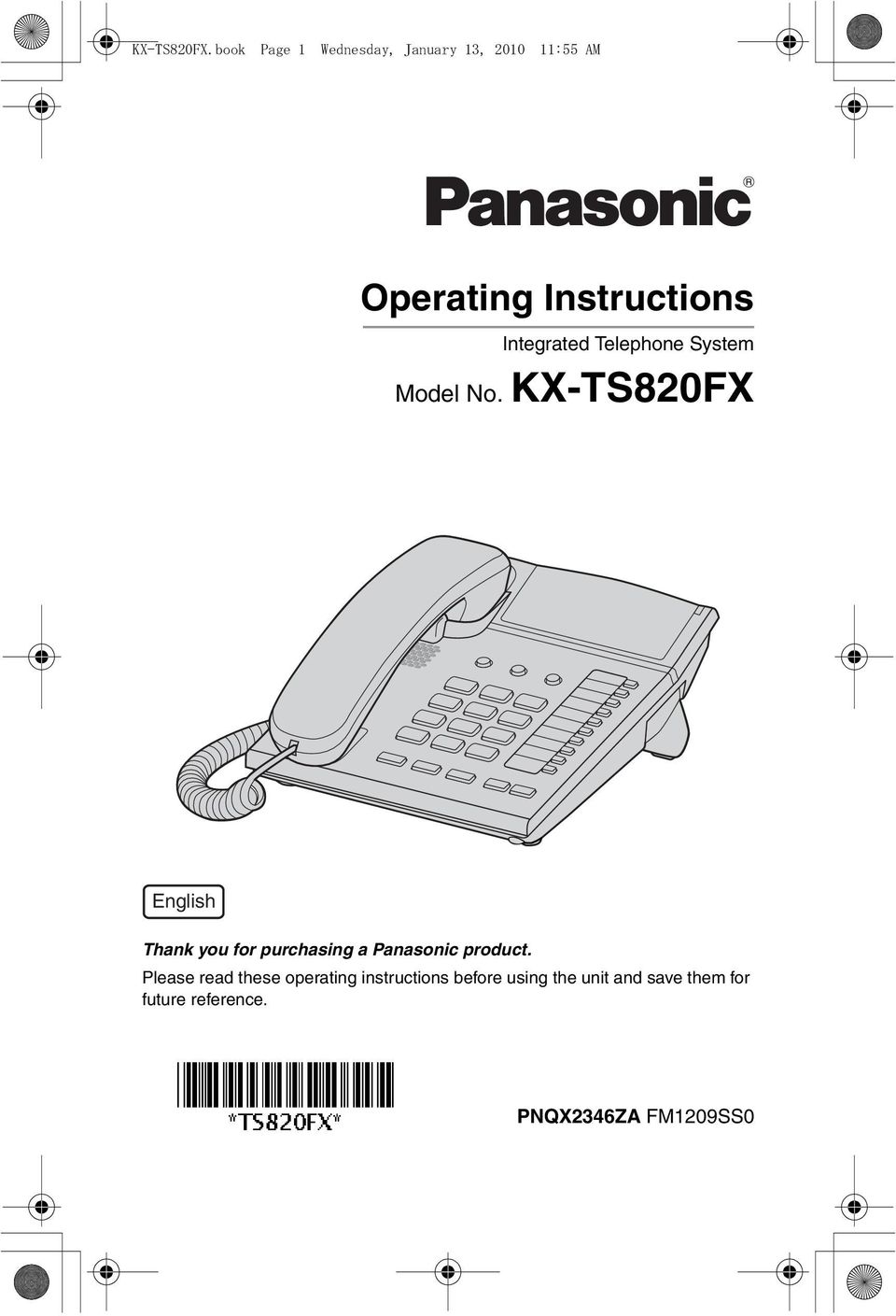 Integrated Telephone System Model No.