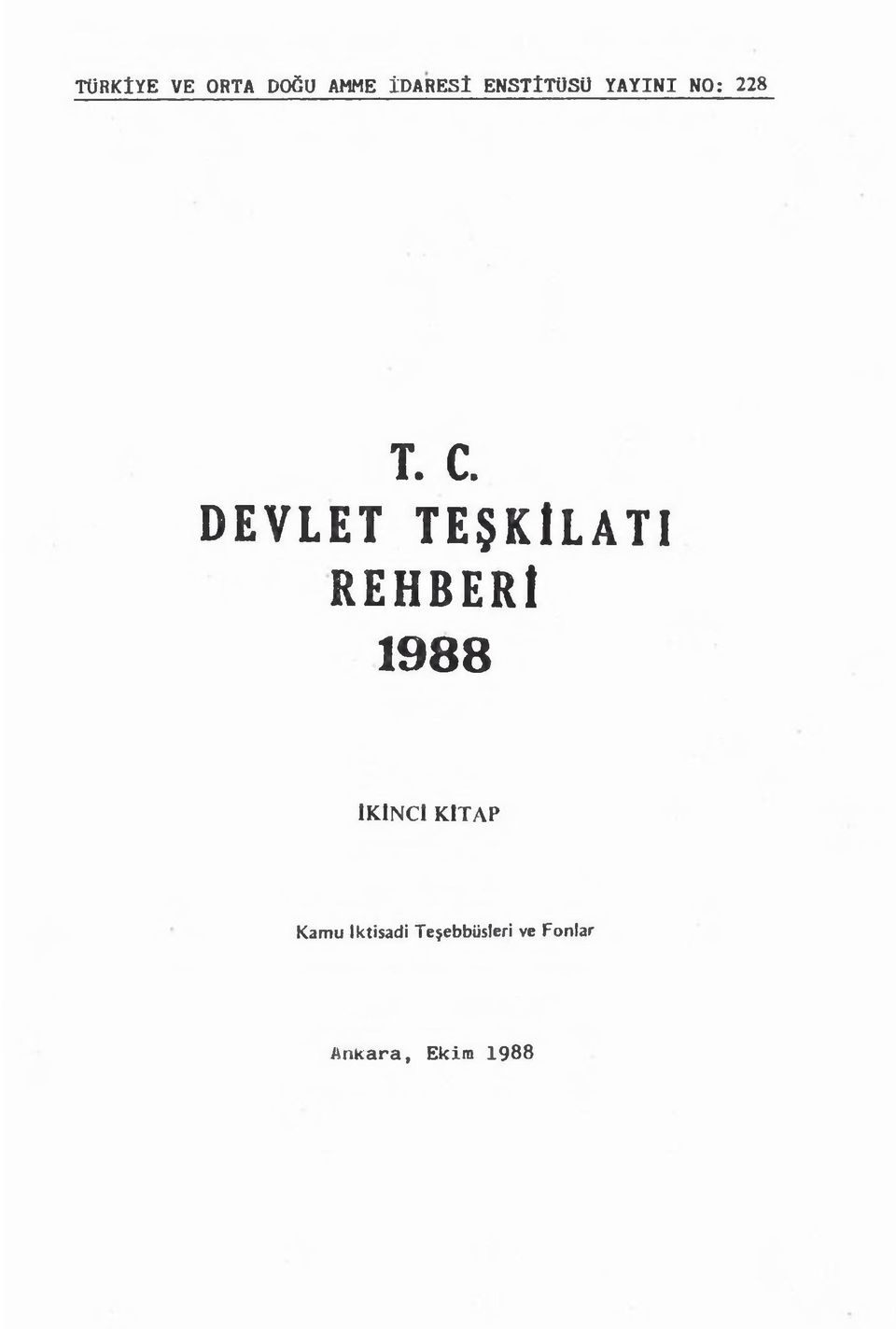 DEVLET TE KILATI REHBERt 1988 IKINCI