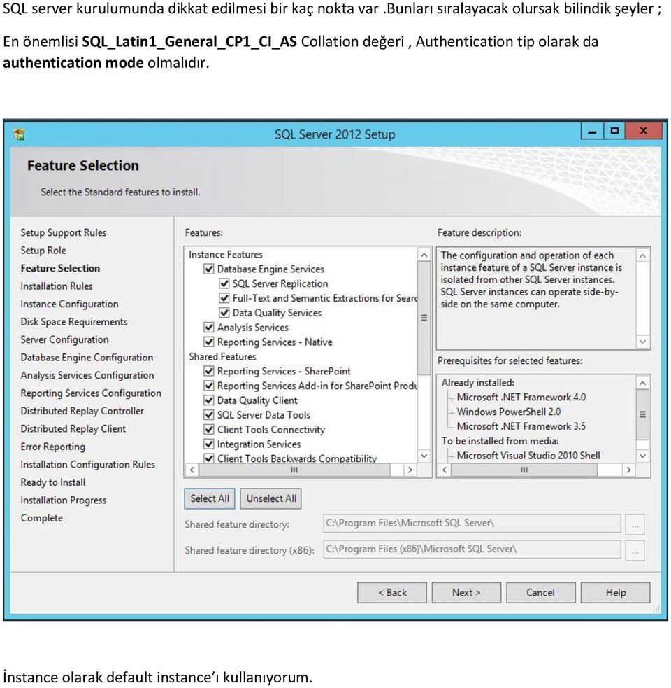 SQL_Latin1_General_CP1_CI_AS Collation değeri, Authentication tip