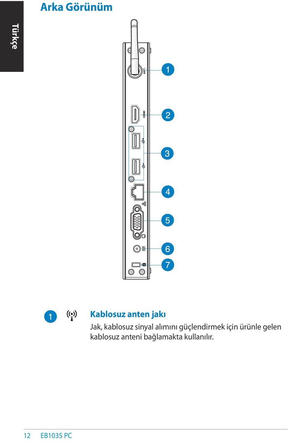 güçlendirmek için ürünle gelen