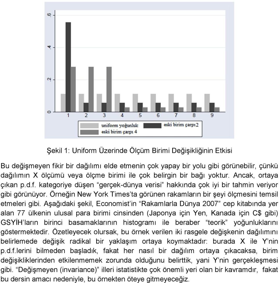 Örneğin New York Times ta görünen rakamların bir şeyi ölçmesini temsil etmeleri gibi.