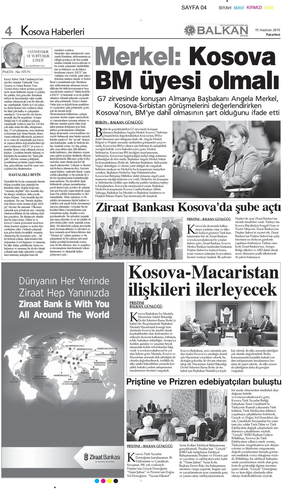 Rumlar n nüfusu ile k yasland vakit az nl k s n f na sokmayacak yeni bir düzenleme yap lmal d r. K br s ta 6 y l çal ana daimi ikamet izni verilmesi adeta bir lütuf gibi halka ve çal anlara sunuluyor.