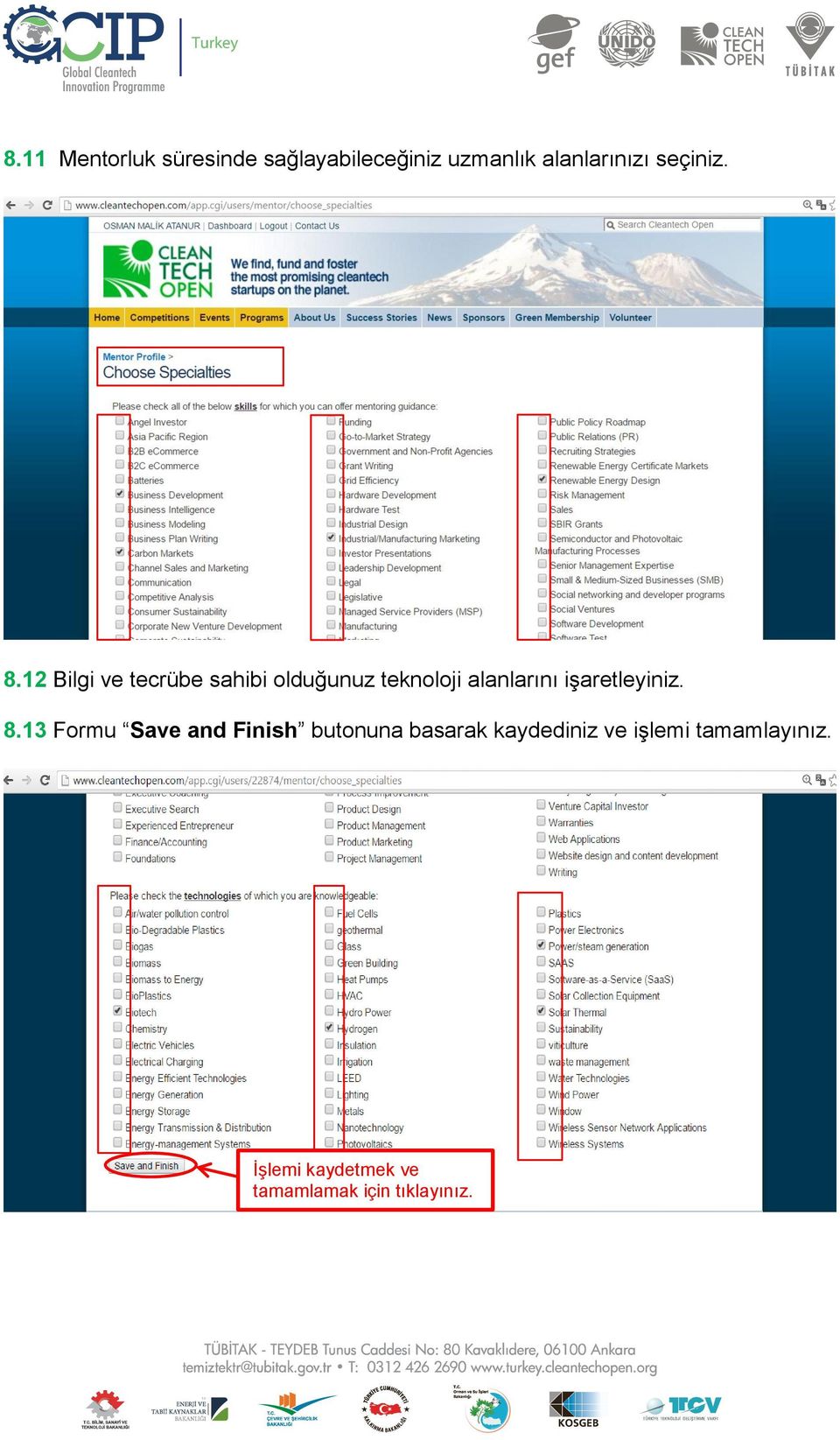 12 Bilgi ve tecrübe sahibi olduğunuz teknoloji alanlarını