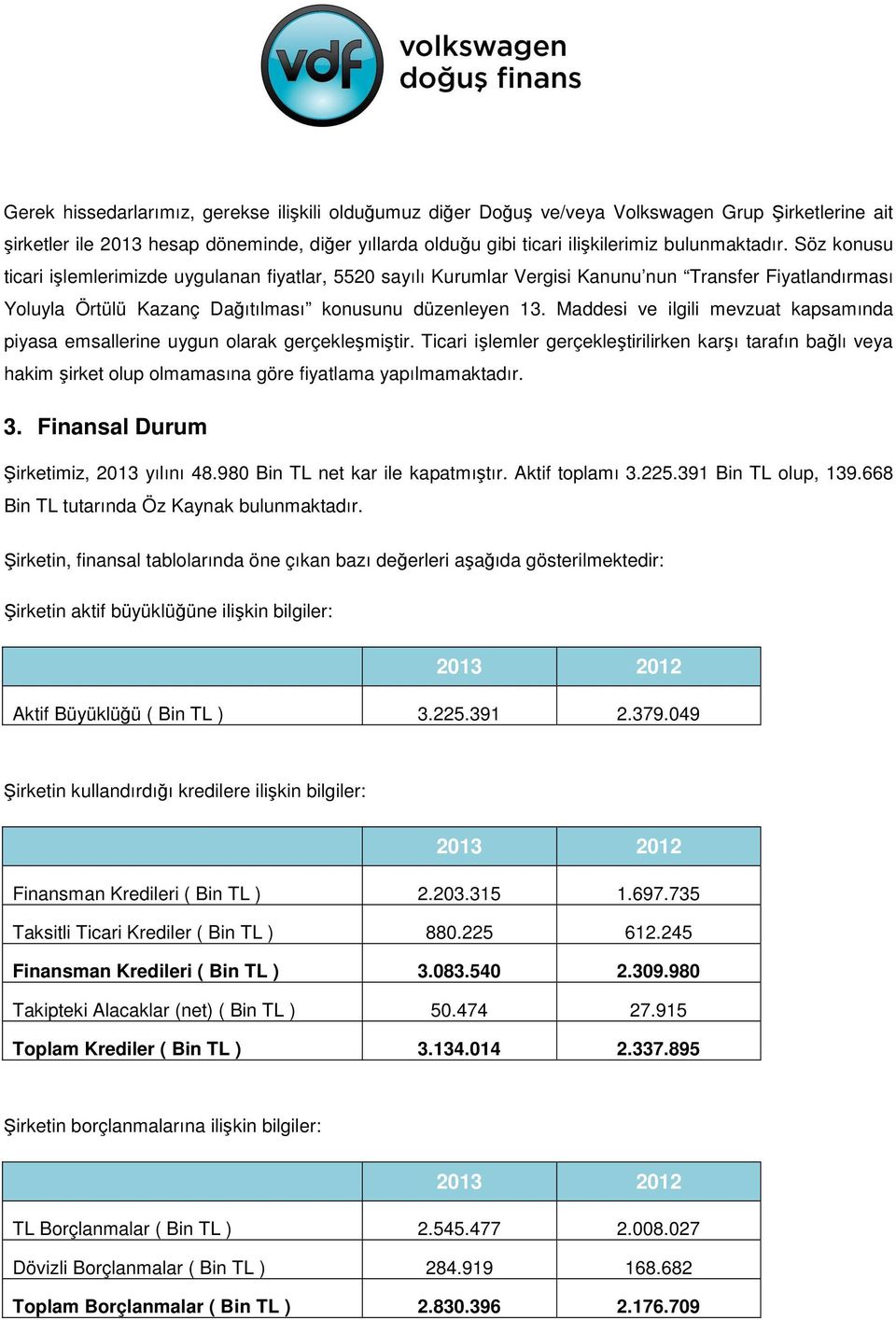 Maddesi ve ilgili mevzuat kapsamında piyasa emsallerine uygun olarak gerçekleşmiştir.