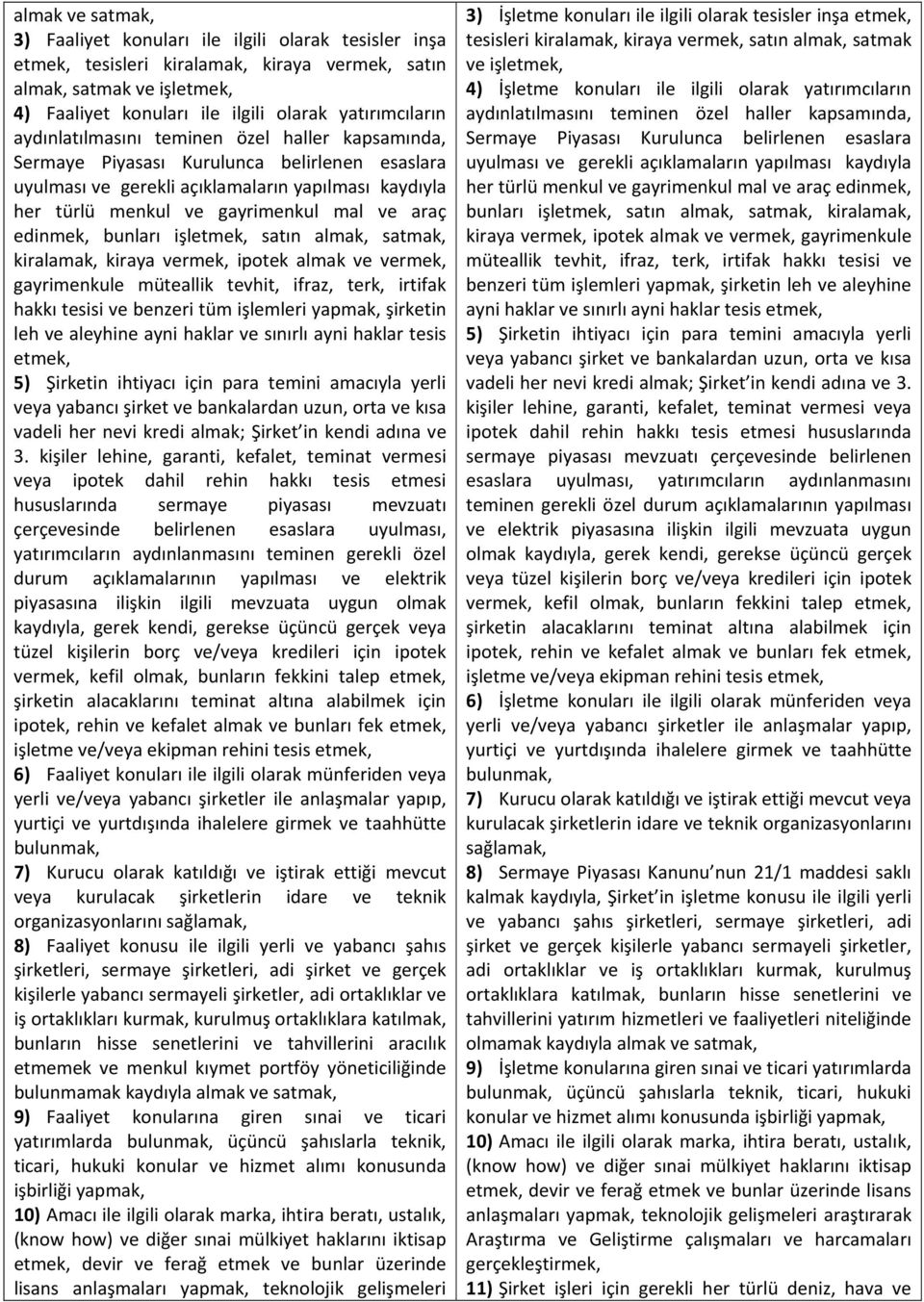 edinmek, bunları işletmek, satın almak, satmak, kiralamak, kiraya vermek, ipotek almak ve vermek, gayrimenkule müteallik tevhit, ifraz, terk, irtifak hakkı tesisi ve benzeri tüm işlemleri yapmak,