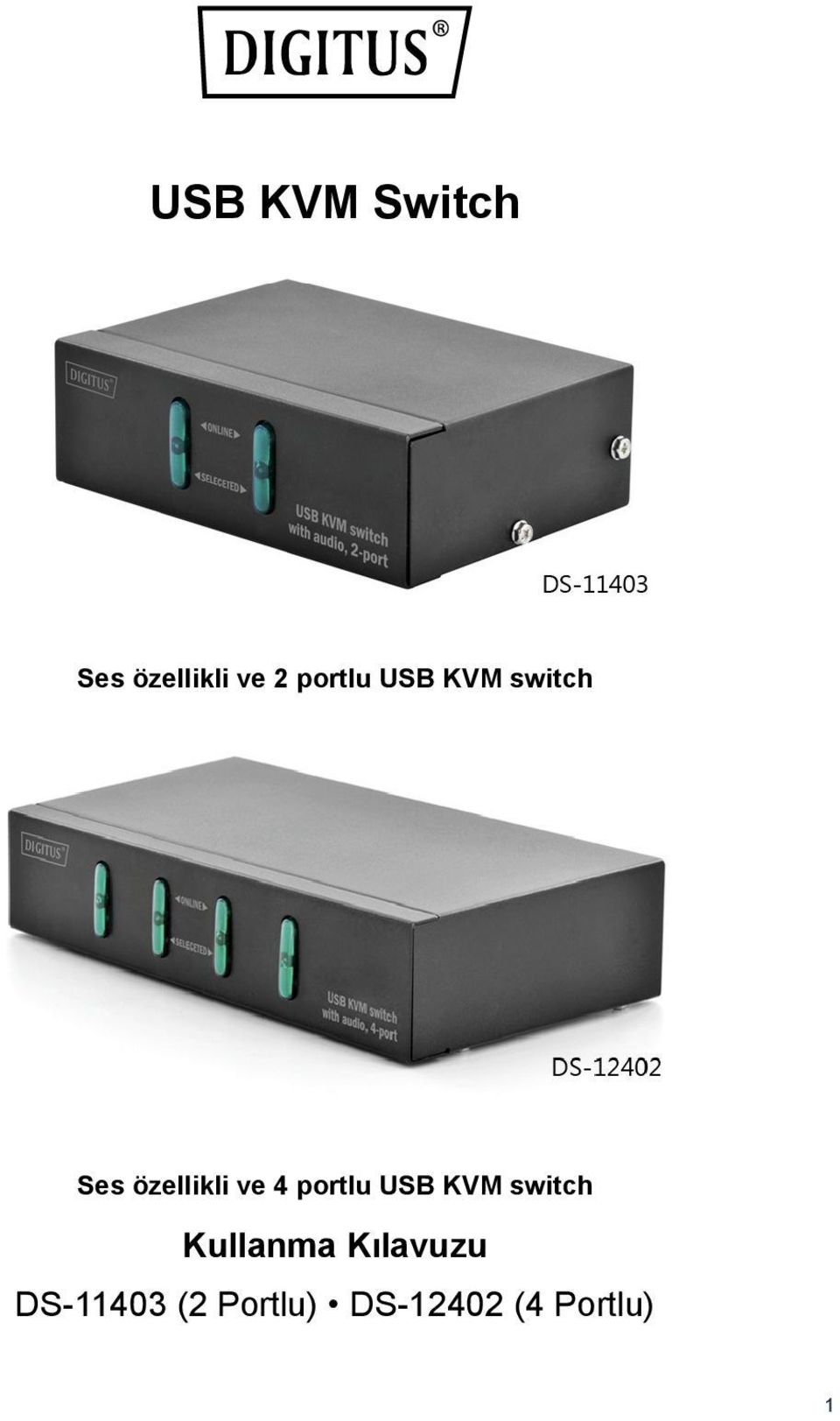 4 portlu USB KVM switch Kullanma
