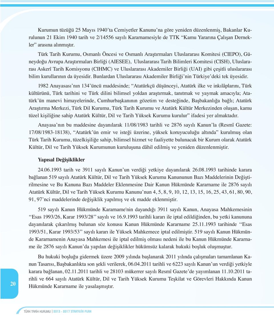 Türk Tarih Kurumu, Osmanlı Öncesi ve Osmanlı Araştırmaları Uluslararası Komitesi (CIEPO), Güneydoğu Avrupa Araştırmaları Birliği (AIESEE), Uluslararası Tarih Bilimleri Komitesi (CISH), Uluslararası