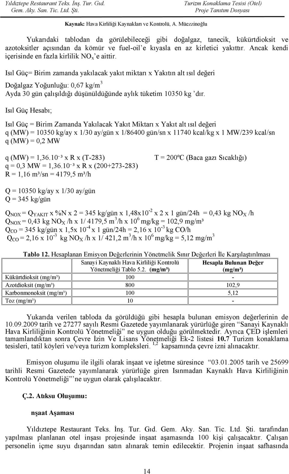 Ancak kendi içerisinde en fazla kirlilik NO x e aittir.