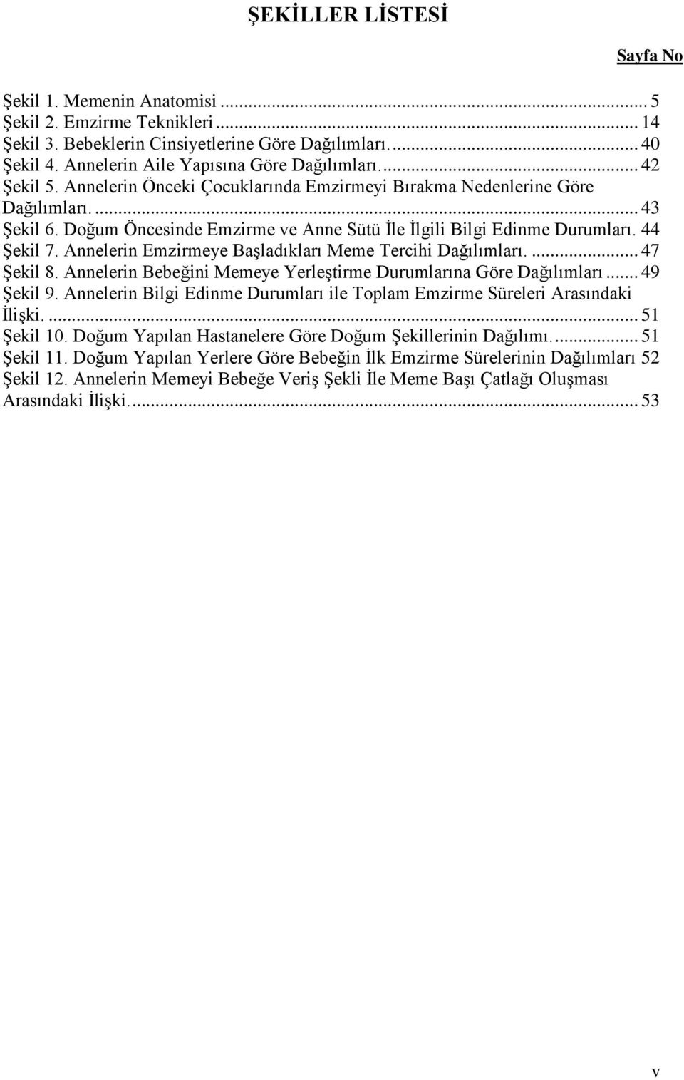 Doğum Öncesinde Emzirme ve Anne Sütü İle İlgili Bilgi Edinme Durumları. 44 Şekil 7. Annelerin Emzirmeye Başladıkları Meme Tercihi Dağılımları.... 47 Şekil 8.