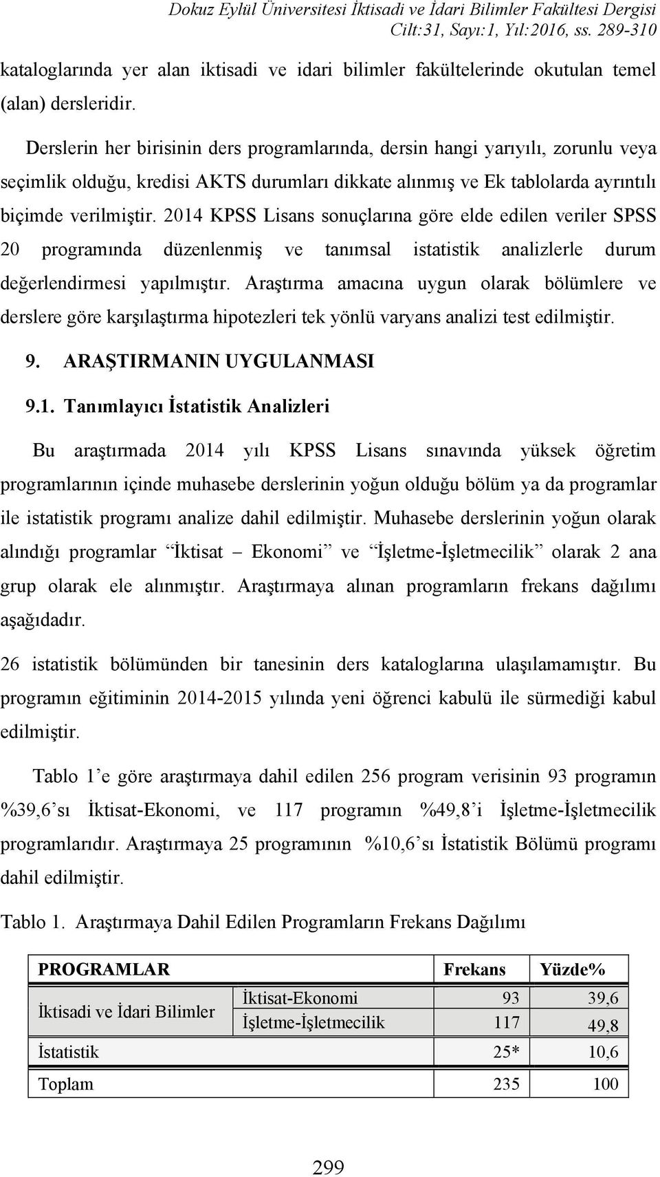 Derslerin her birisinin ders programlarında, dersin hangi yarıyılı, zorunlu veya seçimlik olduğu, kredisi AKTS durumları dikkate alınmış ve Ek tablolarda ayrıntılı biçimde verilmiştir.