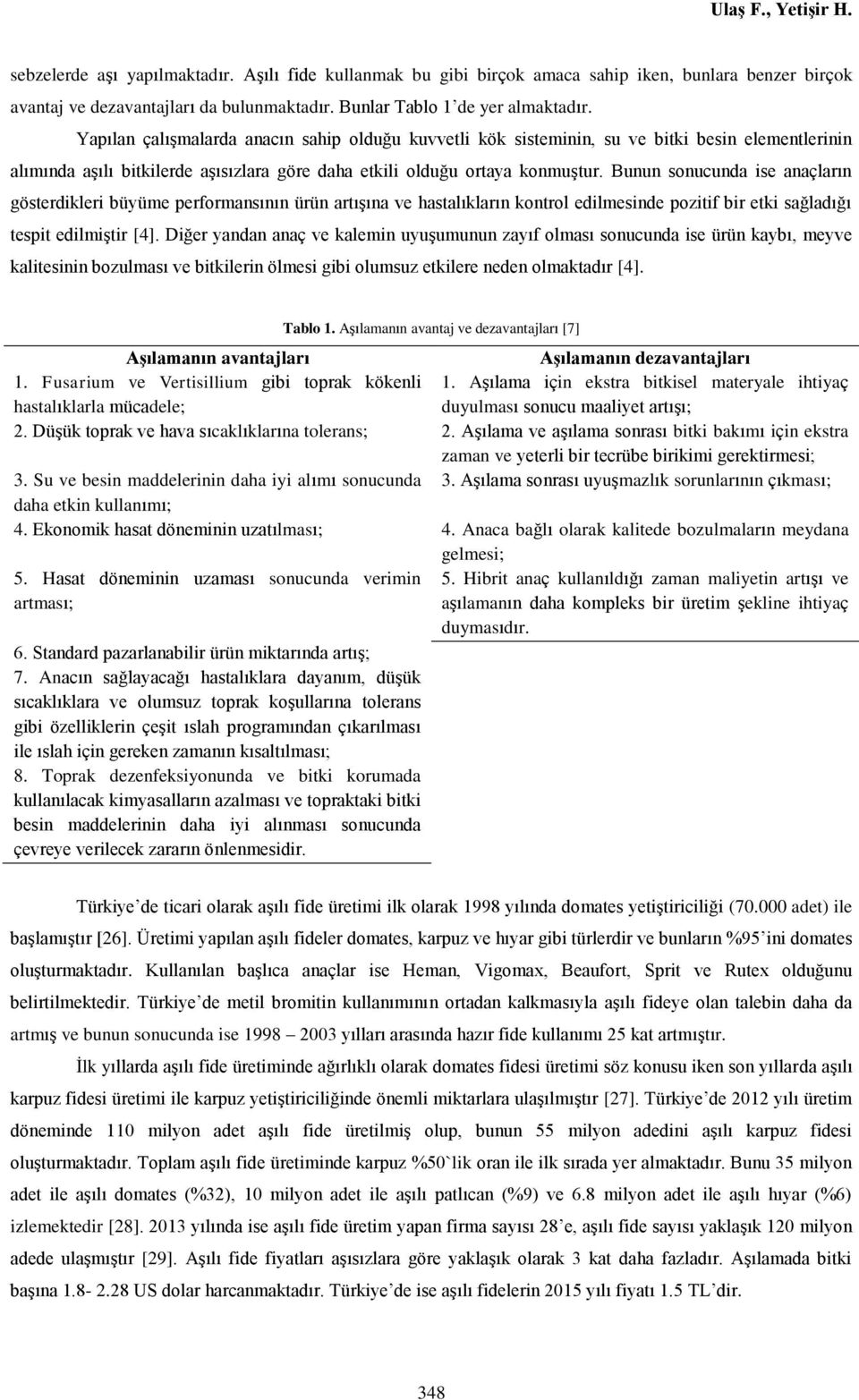 Yapılan çalışmalarda anacın sahip olduğu kuvvetli kök sisteminin, su ve bitki besin elementlerinin alımında aşılı bitkilerde aşısızlara göre daha etkili olduğu ortaya konmuştur.