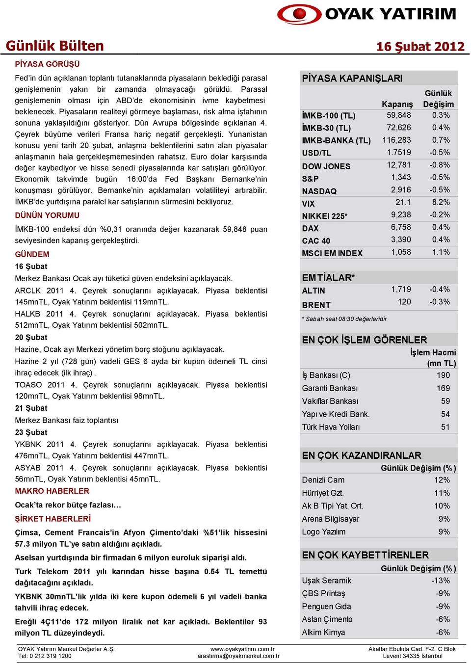 Dün Avrupa bölgesinde açıklanan 4. Çeyrek büyüme verileri Fransa hariç negatif gerçekleşti.