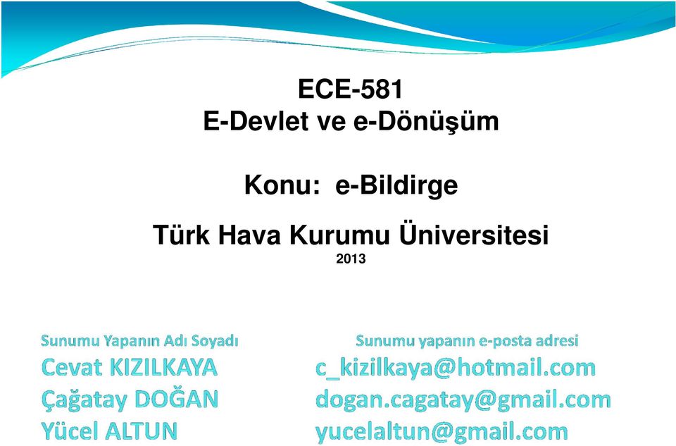 e-bildirge Türk Hava