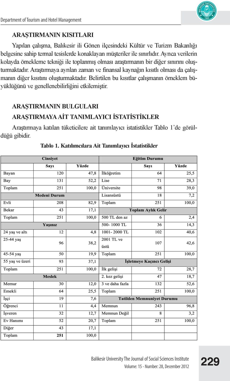 Araştırmaya ayrılan zaman ve finansal kaynağın kısıtlı olması da çalışmanın diğer kısıtını oluşturmaktadır. Belirtilen bu kısıtlar çalışmanın örneklem büyüklüğünü ve genellenebilirliğini etkilemiştir.