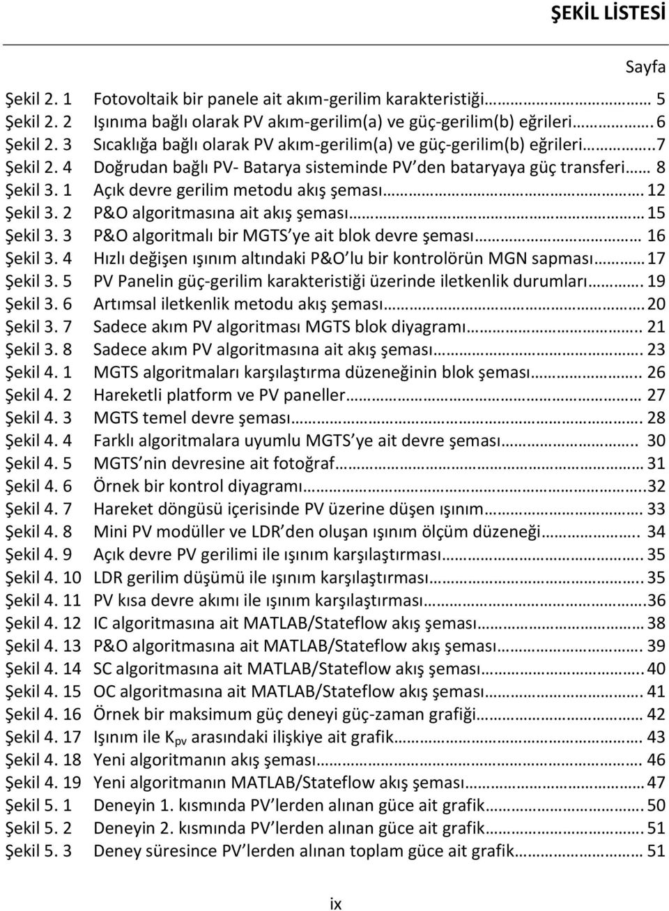 12 Şekil 3. 2 P&O algoritmasına ait akış şeması 15 Şekil 3. 3 P&O algoritmalı bir MGTS ye ait blok devre şeması 16 Şekil 3.