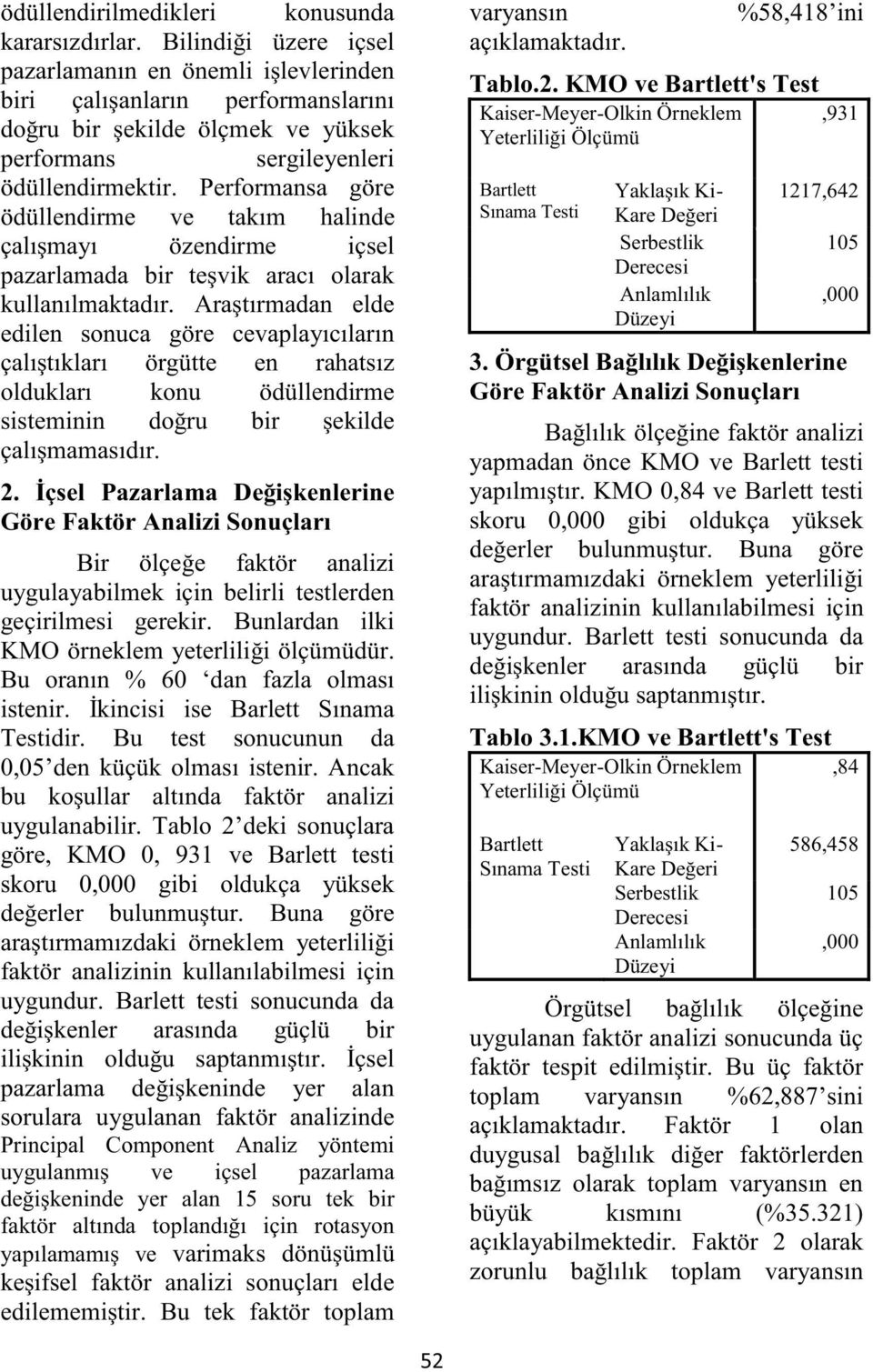 Performansa göre ödüllendirme ve takım halinde çalışmayı özendirme içsel pazarlamada bir teşvik aracı olarak kullanılmaktadır.