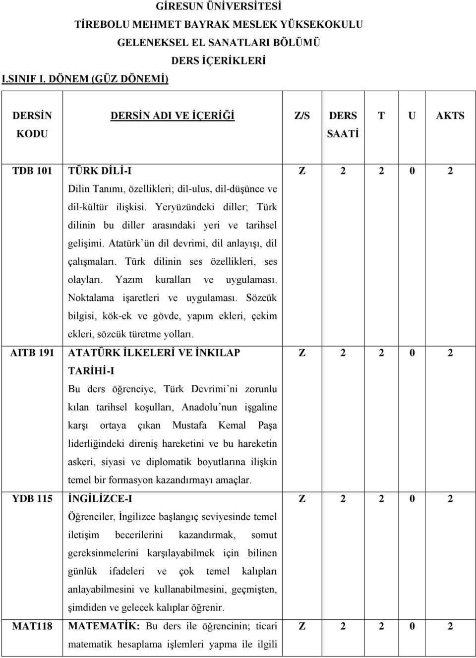 Yeryüzündeki diller; Türk dilinin bu diller arasındaki yeri ve tarihsel gelişimi. Atatürk ün dil devrimi, dil anlayışı, dil çalışmaları. Türk dilinin ses özellikleri, ses olayları.