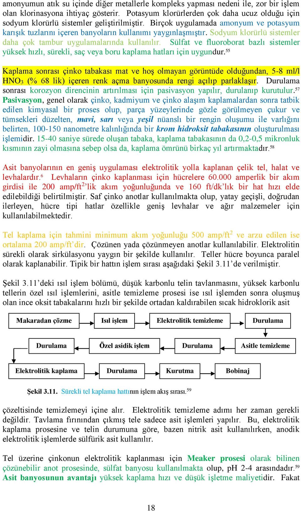 Sodyum klorürlü sistemler daha çok tambur uygulamalarında kullanılır. Sülfat ve fluoroborat bazlı sistemler yüksek hızlı, sürekli, saç veya boru kaplama hatları için uygundur.