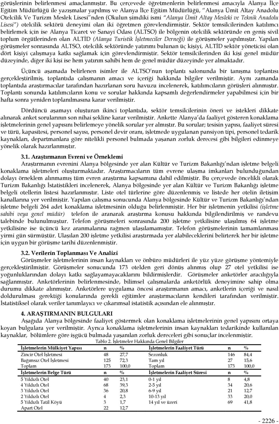 (Okulun şimdiki ismi Alanya Ümit Altay Mesleki ve Teknik Anadolu Lisesi ) otelcilik sektörü deneyimi olan iki öğretmen görevlendirmiştir.