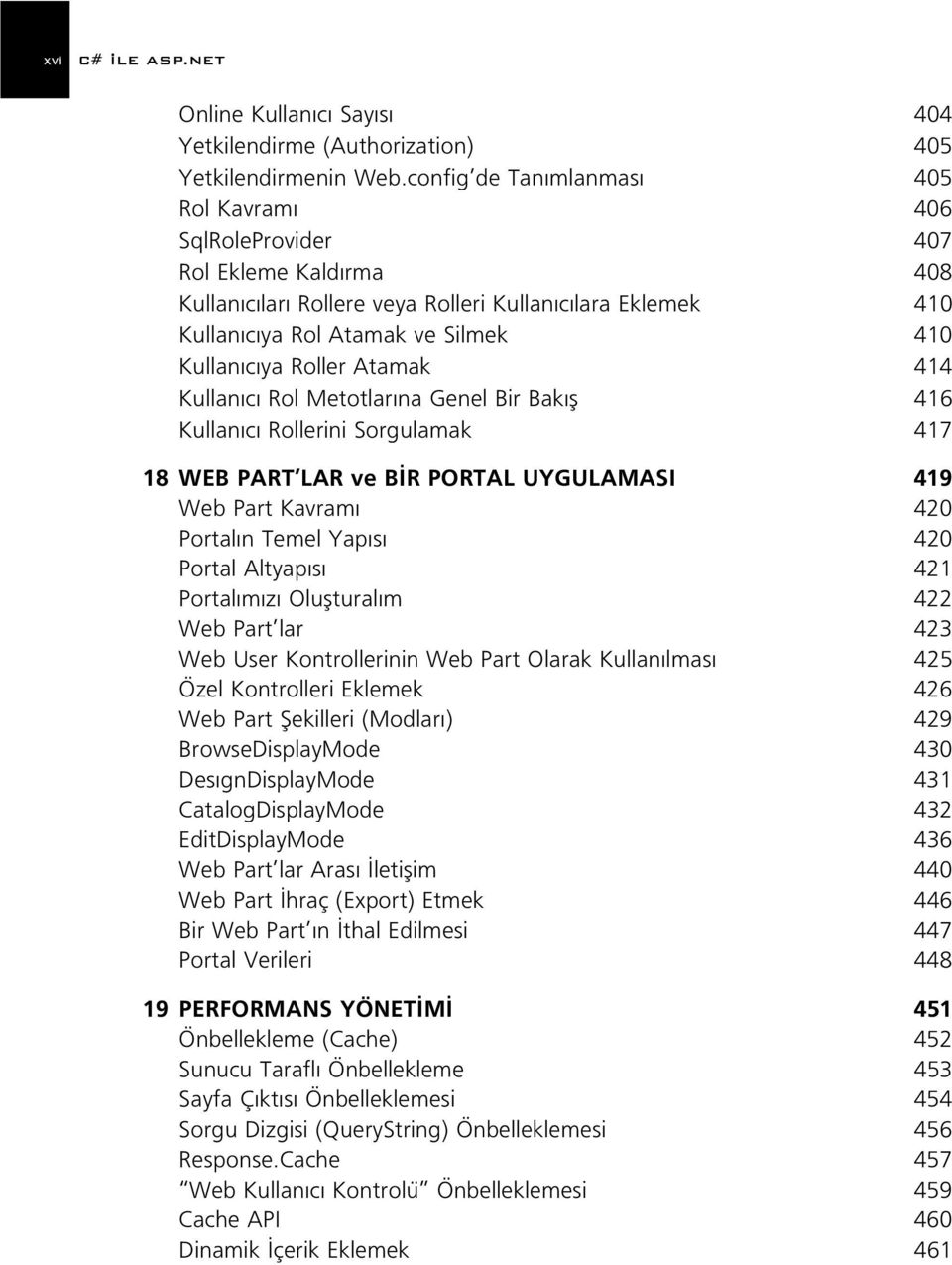 Roller Atamak 414 Kullan c Rol Metotlar na Genel Bir Bak fl 416 Kullan c Rollerini Sorgulamak 417 18 WEB PART LAR ve B R PORTAL UYGULAMASI 419 Web Part Kavram 420 Portal n Temel Yap s 420 Portal