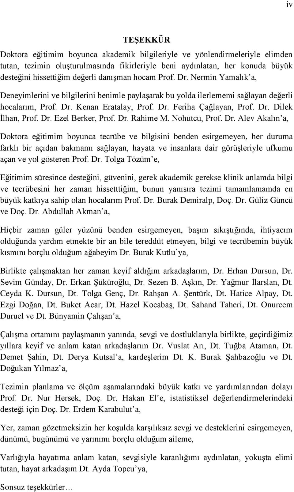 Dr. Dilek İlhan, Prof. Dr.