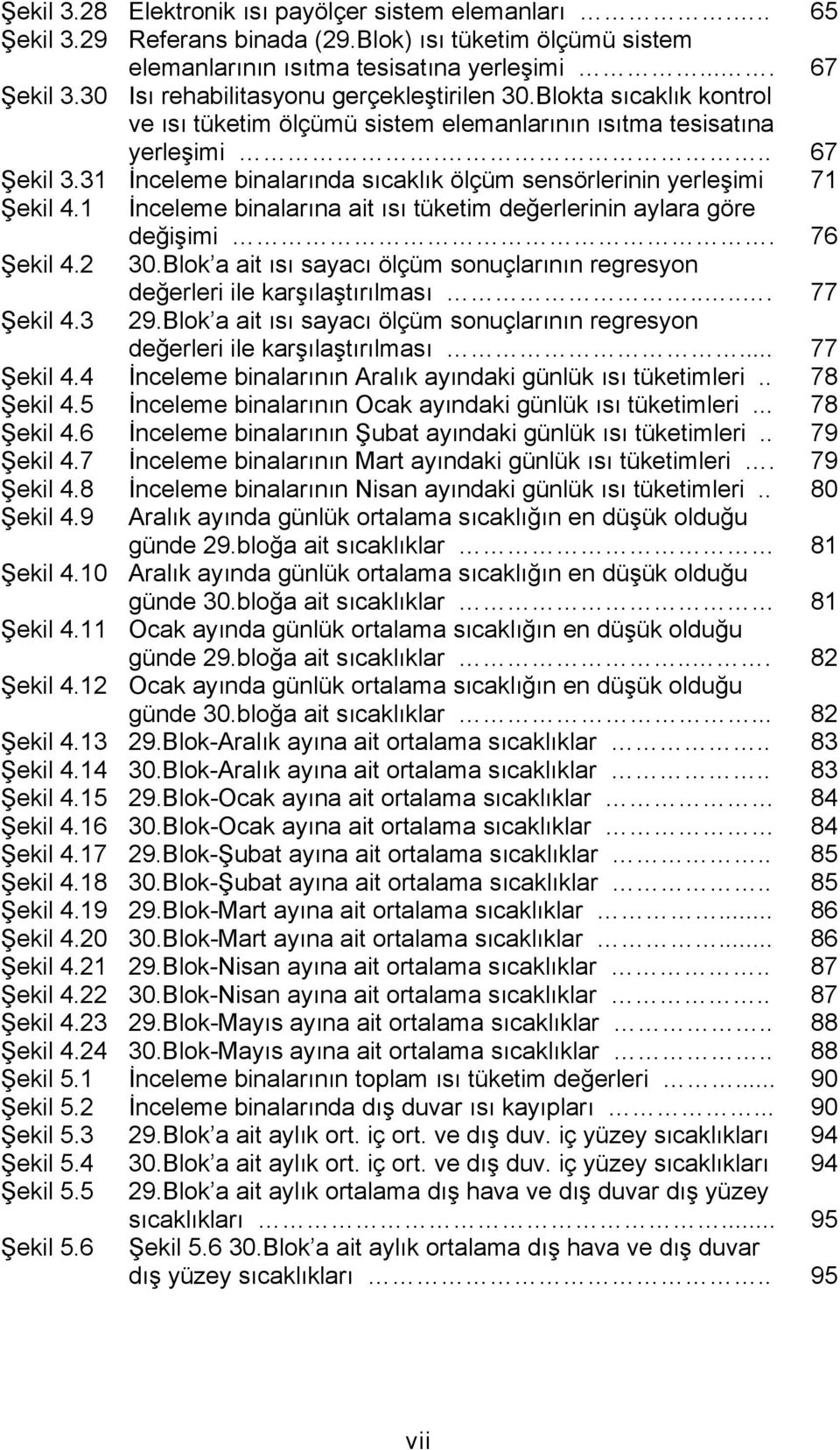 31 İnceleme binalarında sıcaklık ölçüm sensörlerinin yerleşimi 71 Şekil 4.1 İnceleme binalarına ait ısı tüketim değerlerinin aylara göre değişimi. 76 Şekil 4.2 30.