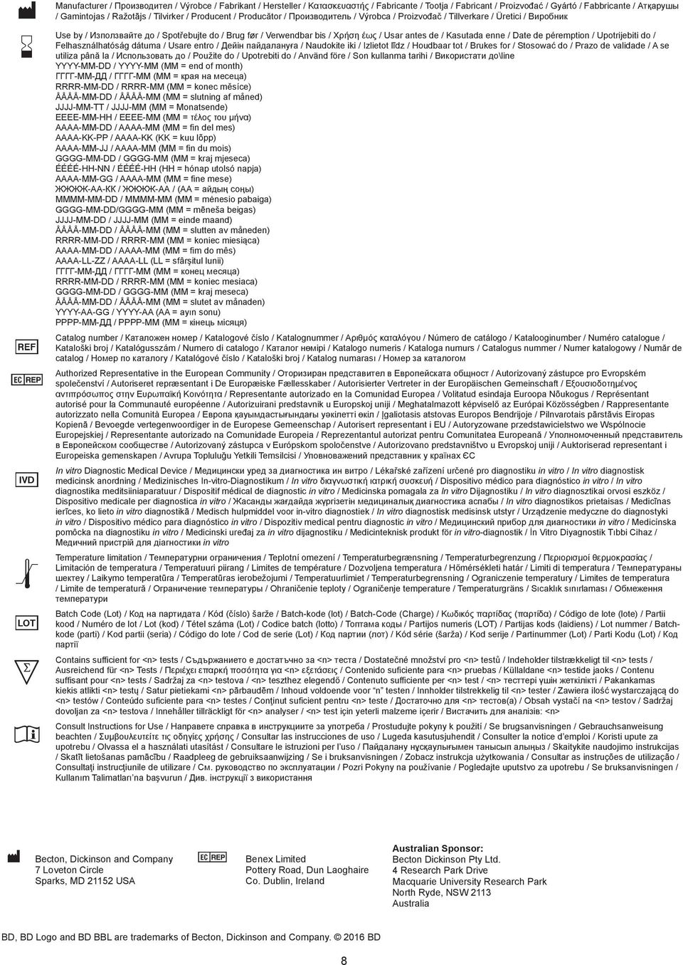 Kasutada enne / Date de péremption / Upotrijebiti do / Felhasználhatóság dátuma / Usare entro / Дейін пайдалануға / Naudokite iki / Izlietot līdz / Houdbaar tot / Brukes for / Stosować do / Prazo de